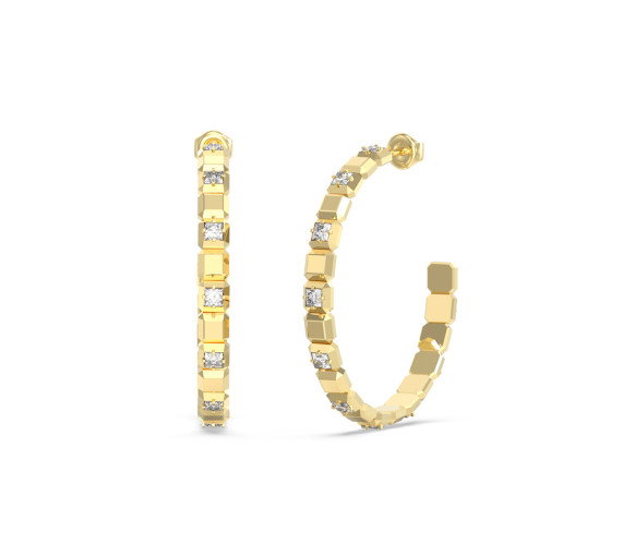 Luxoia - Guess Ace of Diamonds Ohrringe - JUBE06172JWYGT-U