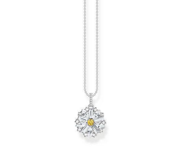 Luxoia - Thomas Sabo Halskette mit Anhänger Blume Lovely Daisy Silber - KE2086-051-4-L45V