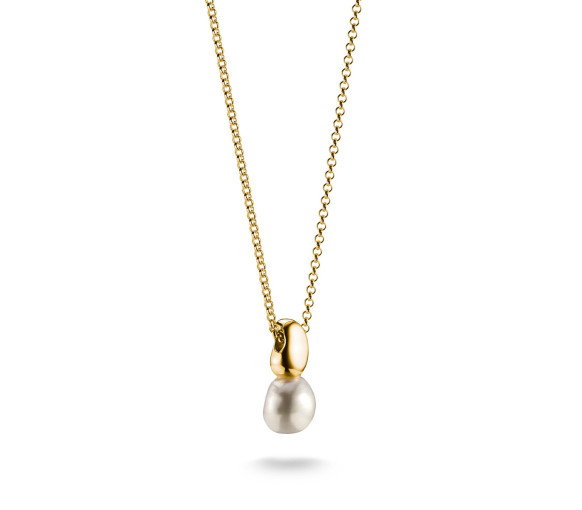 Luxoia - Thomas Sabo Halskette mit Perlen Anhänger Natural Beauty vergoldet - KE2318-430-14-L45V