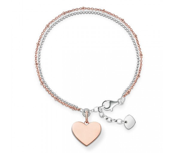 Luxoia - Thomas Sabo Armband Herz roségold silber - LBA0102-415-12-L19,5V