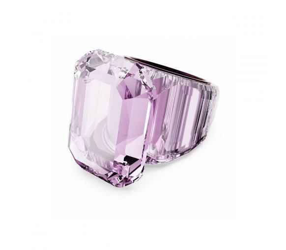 Luxoia - Swarovski Lucent Cocktail Ring Oktagon Schliff Rosa