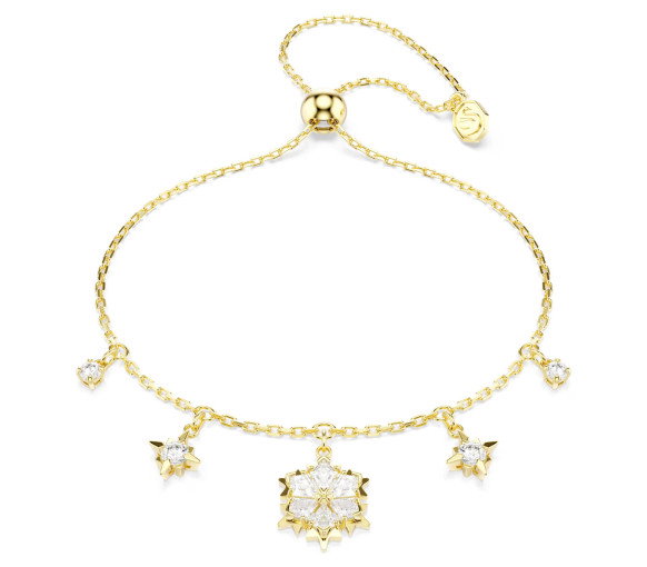 Luxoia - Swarovski Braccialetto Magic Taglio misto Fiocco Di Neve Bianco Finitura oro 18K - 5757800