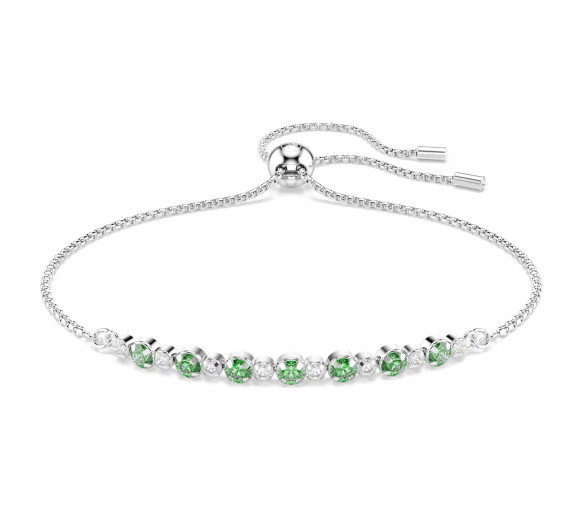 Luxoia - Swarovski Braccialetto Matrix Taglio Round Verde Placcato rodio - 5758987