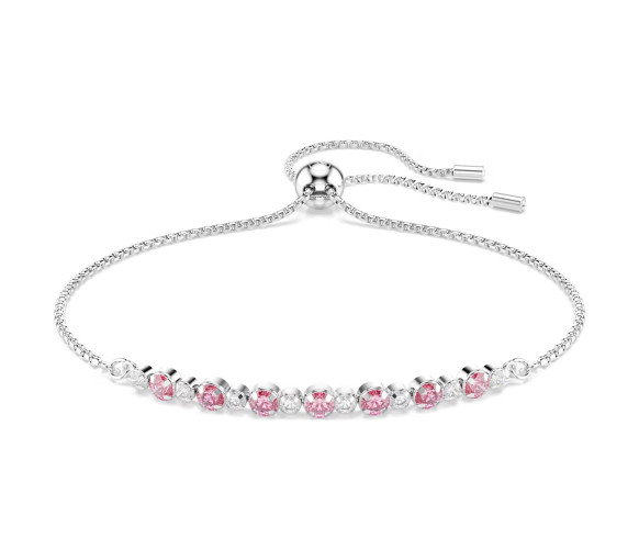 Luxoia - Swarovski Braccialetto Matrix Taglio Round Rosa Placcato rodio - 5763042