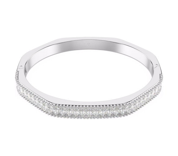 Luxoia - Swarovski Matrix Armreif Baguette Schliff Weiss