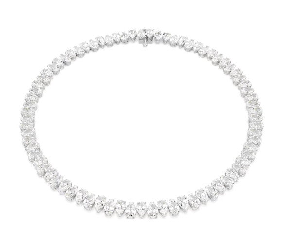 Luxoia - Swarovski Matrix Necklace Pear cut White Rhodium plated - 5662277
