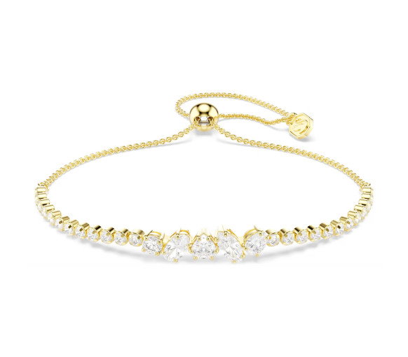 Luxoia - Swarovski Bracelet Mesmera Tailles variées Blanc Doré à l’or 18 carats - 5747939