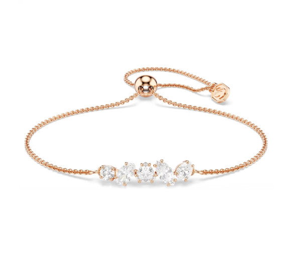 Luxoia - Swarovski Braccialetto Mesmera Taglio misto Bianco Finitura oro rosa 18K - 5764801