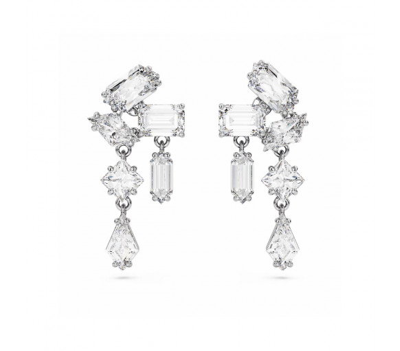 Luxoia - Swarovski Mesmera Drop Ohrhänger Verschiedene Schliffe Weiss - 5665825