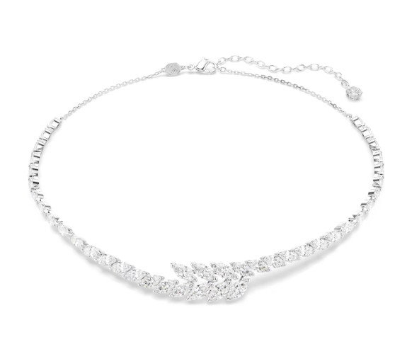 Luxoia - Swarovski Collana Mesmera Taglio Marquise Bianca Placcato rodio - 5748004