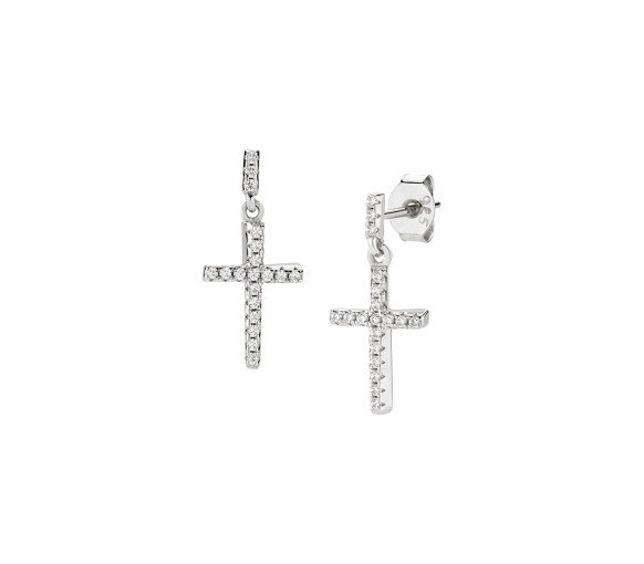 Luxoia - Amen Cross Ohrstecker - ORAPCRBBZ1