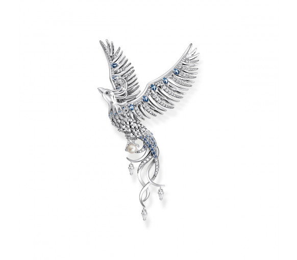 Luxoia - Thomas Sabo Anhänger Phönix mit Blauen Steinen Silber - PE937-945-7
