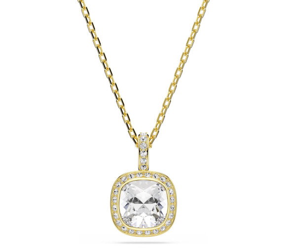 Luxoia - Swarovski Pendentif Una Angelic Taille coussin Blanc Doré à l’or 18 carats - 5764761