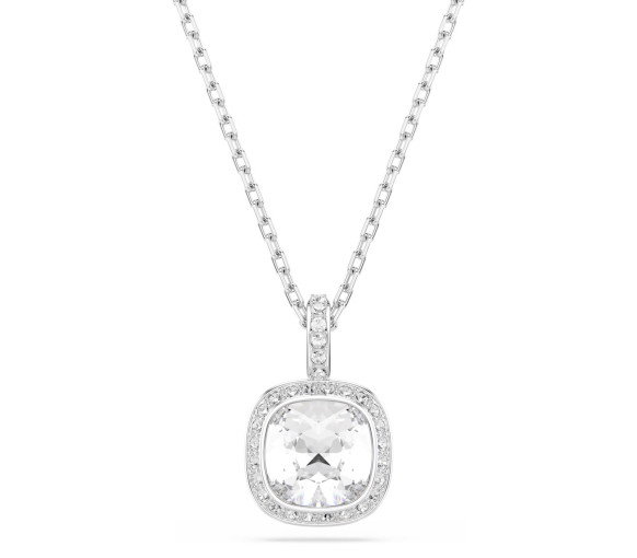 Luxoia - Swarovski Pendentif Una Angelic Taille coussin Blanc Métal rhodié - 5754340