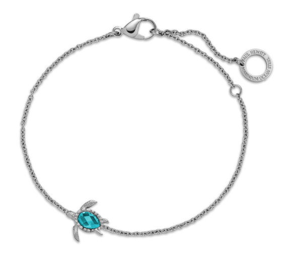 Luxoia - Paul Hewitt Turtle Mono Armkette Aquamarine Silber - PH-JE-1591