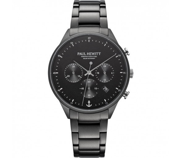 Luxoia - Paul Hewitt Chrono Gun Metal Schwarz - PH-W-0297