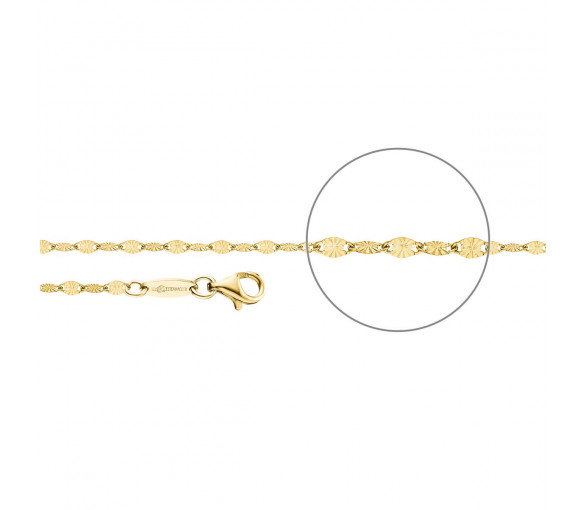 Luxoia - Der Kettenmacher Plättchenkette Gold