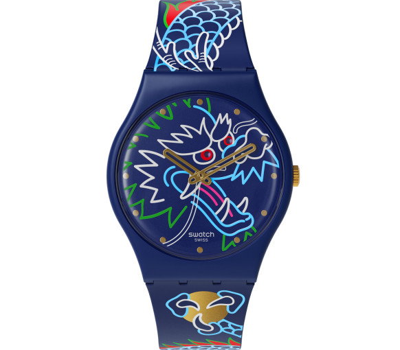 Luxoia - Swatch Dragon in Waves - SO28Z125