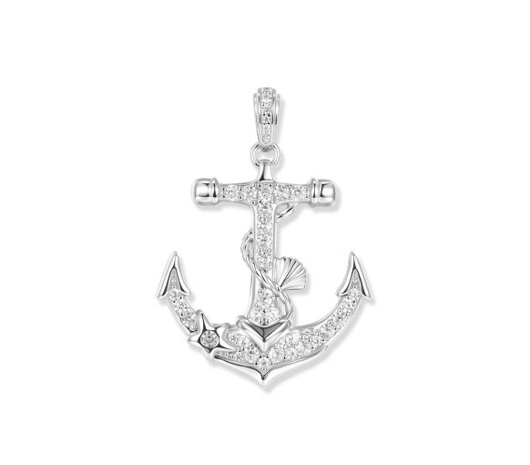 Luxoia - Seinerzeit Harbor White Anker Anhänger - SZA-3990-482