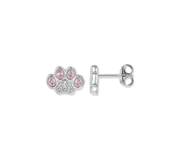 Luxoia - Seinerzeit Pink Paw Pfoten Ohrstecker - SZA-2998-492