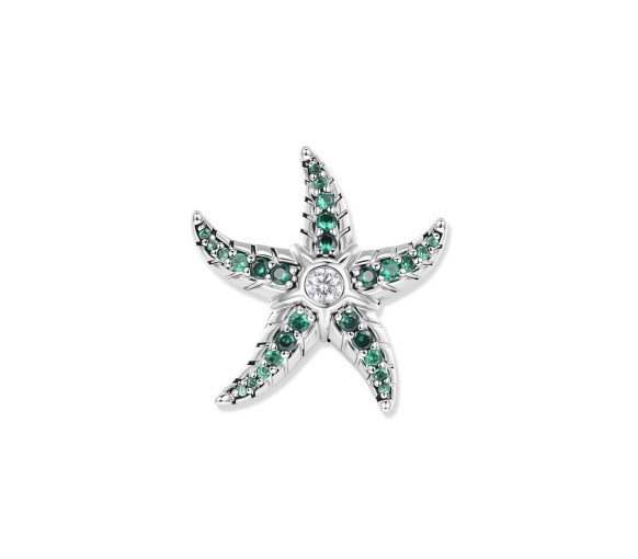 Luxoia - Seinerzeit Sila Green Seestern Anhänger - SZA-3993-476