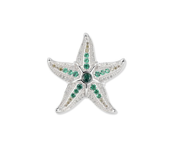 Luxoia - Seinerzeit Sonja Green Seestern Anhänger - SZA-3993-478