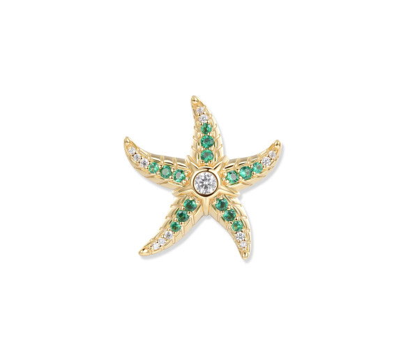 Luxoia - Seinerzeit Sully Jade Seestern Anhänger - SZA-3963-476