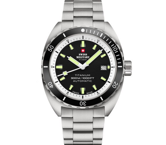 Luxoia - Swiss Military by Chrono Automatic Titanium 300 Lightweight - SMA34100.02