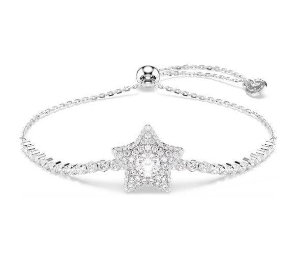 Luxoia - Swarovski Braccialetto Sublima Taglio Round Stella Bianco Placcato rodio - 5758392