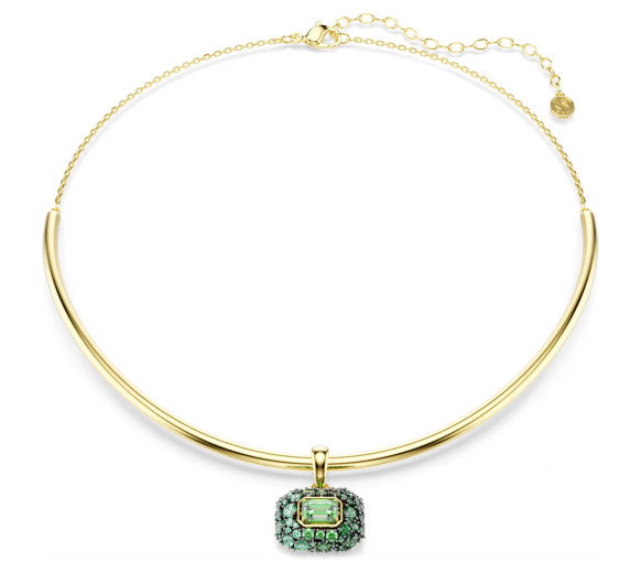 Luxoia - Swarovski Sublima choker Octagon cut Green 18K gold finish - 5760763