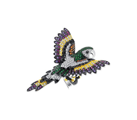 Luxoia - Seinerzeit Falco Papagei Ring - SZA-1990-167