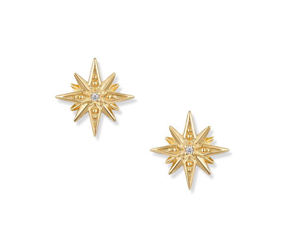 Luxoia - Seinerzeit Astra Gold Stern Ohrstecker - SZA-2960-460