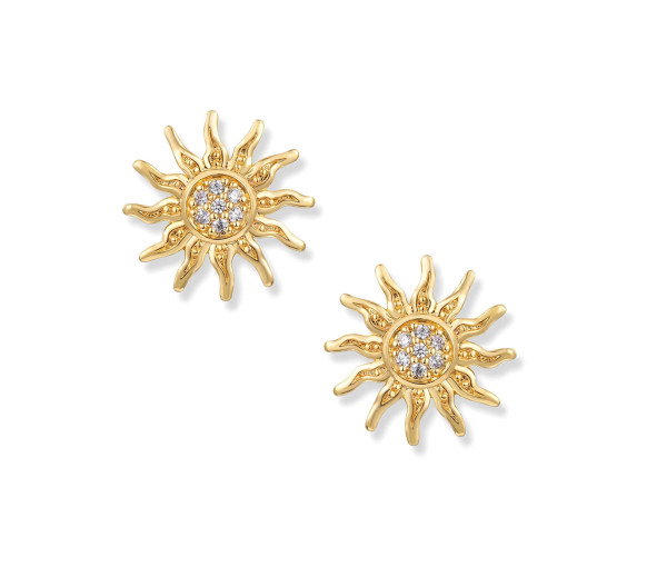 Luxoia - Seinerzeit Sol Gold Sonnen Ohrstecker - SZA-2960-461
