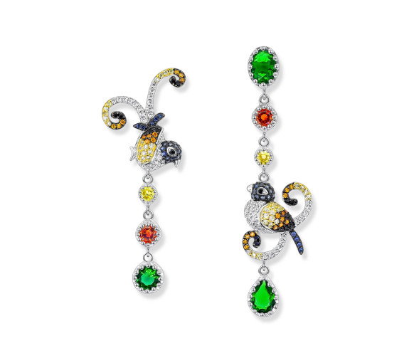 Luxoia - Seinerzeit Nachti Paradiesvogel Ohrstecker - SZA-2990-108