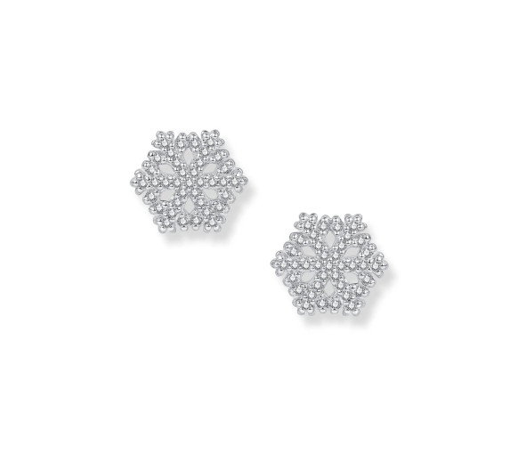 Seinerzeit Flake Schneeflocken Ohrstecker - SZA-2990-268