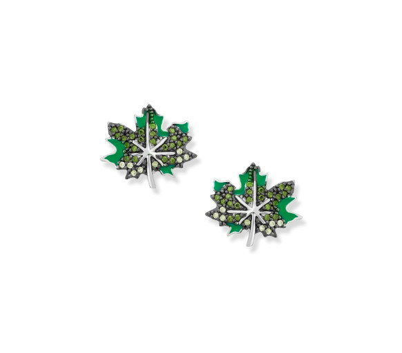 Luxoia - Seinerzeit Ashley Ahornblatt Ohrstecker - SZA-2990-356