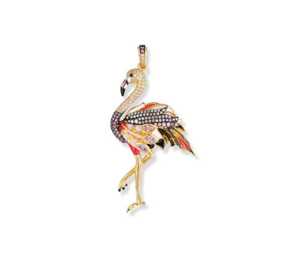 Luxoia - Seinerzeit Fiola Flamingo Anhänger - SZA-3960-404