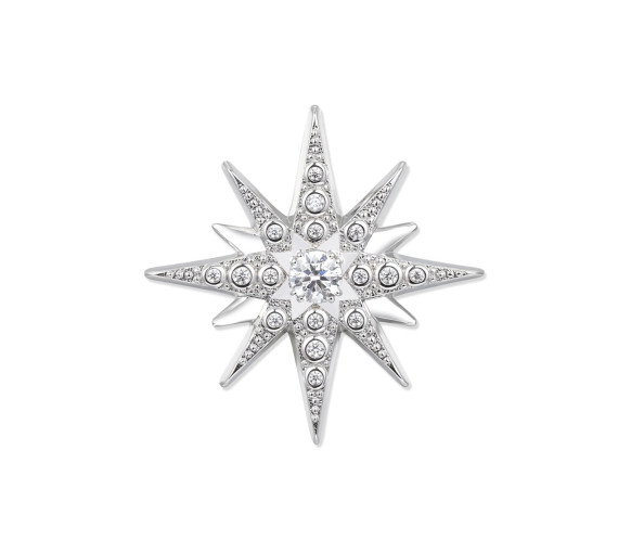 Luxoia - Seinerzeit Astra Silver Stern Anhänger - SZA-3990-460