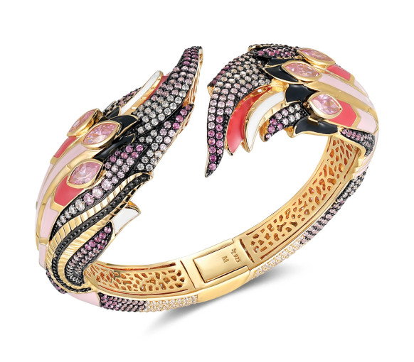 Luxoia - Seinerzeit Fiola Flamingo Armreif - SZA-5960-404