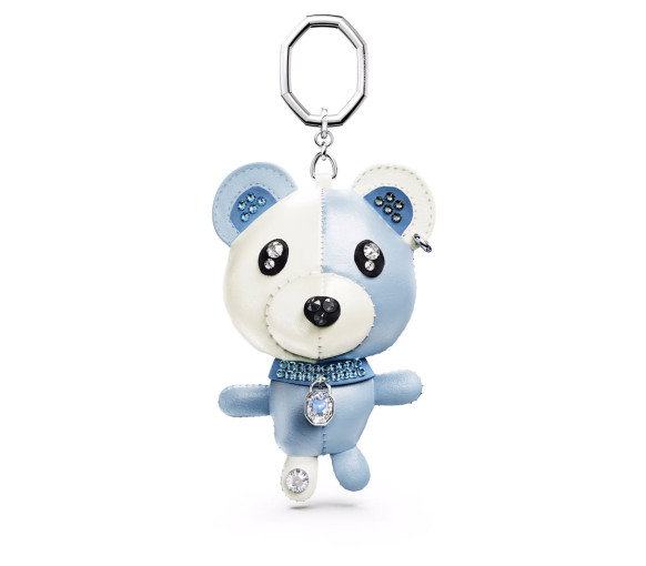Luxoia - Swarovski Teddy Bag Charm Bear Blue Rhodium plated - 5733771