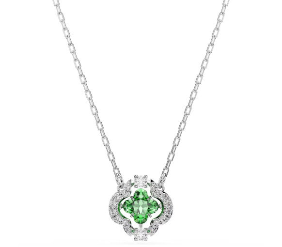 Luxoia - Swarovski Collana Una Angelic Taglio misto Verde Placcato rodio - 5757785