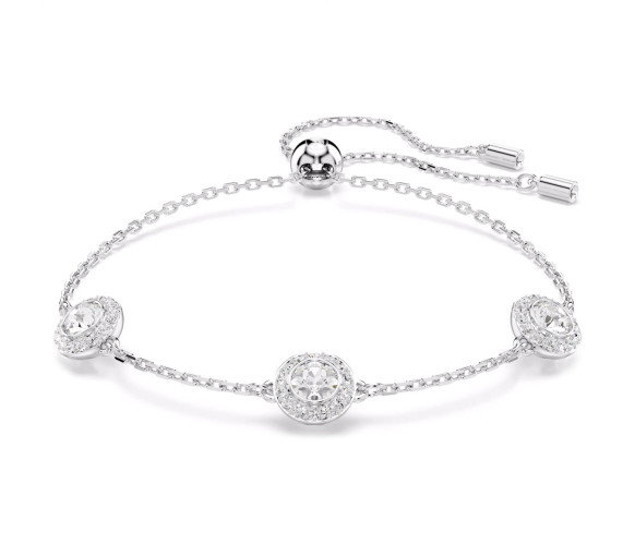 Luxoia - Swarovski Una Angelic Bracelet Round cut Double sided motifs White Rhodium plated - 5732272