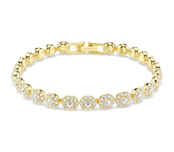 Luxoia - Swarovski Una Angelic Bracelet Round cut White Gold tone plated - 5749386