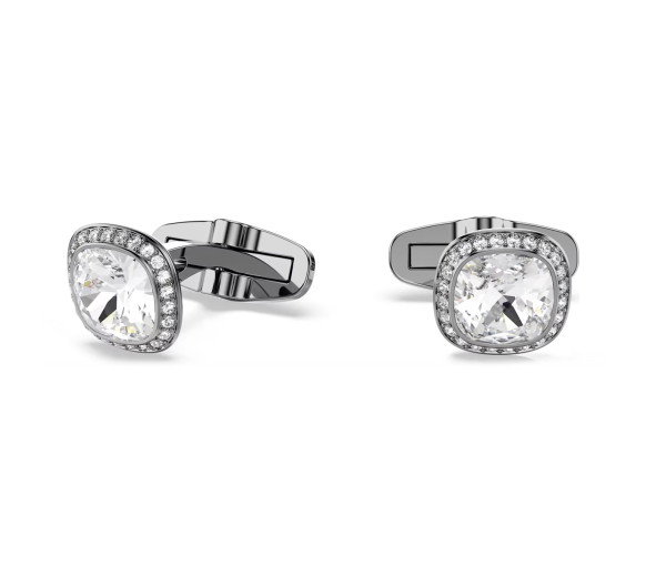 Luxoia - Swarovski Una Angelic Manschettenknöpfe Kissenschliff Weiss Rutheniert - 5753937
