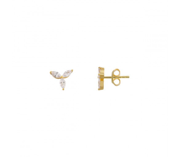 Luxoia - Xenox Fancy Cut Gold Ohrstecker - XS6071G