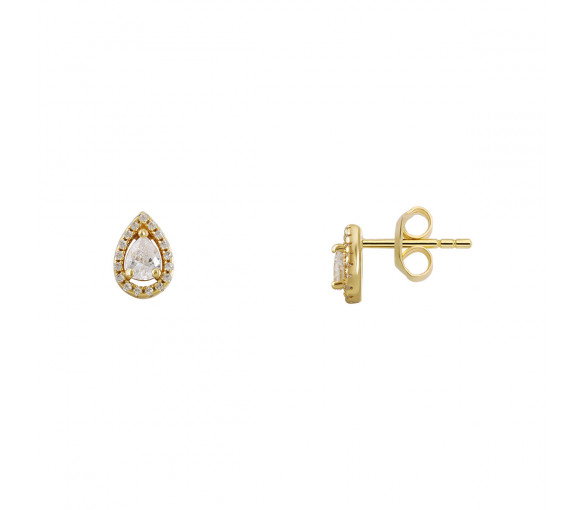 Luxoia - Xenox Fancy Cut Gold Ohrstecker - XS6076G