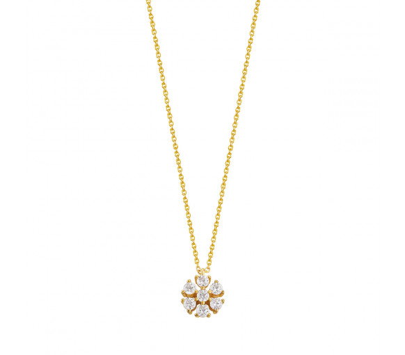 Luxoia - Xenox Fancy Cut Gold Halskette - XS6085G