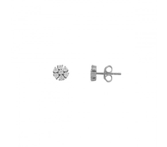 Luxoia - Xenox Fancy Cut Silver Ohrstecker - XS6086