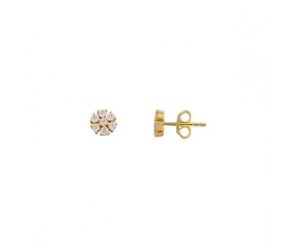 Luxoia - Xenox Fancy Cut Gold Ohrstecker - XS6086G