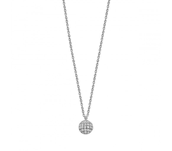 Luxoia - Xenox Classic Circle Silver Halskette - XS6087